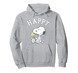 Peanuts Snoopy And Woodstock Happy Pullover Hoodie