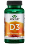 Swanson - Vitamin D3, 400 IU - 250 caps