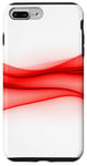 Coque pour iPhone 7 Plus/8 Plus Rouge Art Minimal Abstrait Esthétique