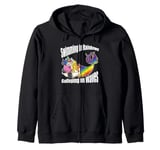 Swimming in Rainbows Galloping on Waves Mystic Hybrid Zip Hoodie