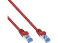 Inline Patch-Kabel Cat.6A S/Ftp Tpe Lszh Cca Rød 10M - Kabel - Nettverk (72600R)