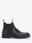 Barbour Patton Leather Chelsea Boots, Classic Black