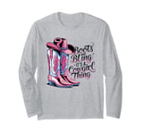 Boots and Bling its a Cowgirl Thing Rodeo Love Country Girls Long Sleeve T-Shirt