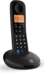 Everyday Cordless Home Phone With Basic Call Blocking Single Handset Pack Black