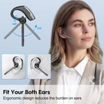 bee Bluetooth Headset V5.2, Bluetooth Earpiece Handsfree with Dual ENC Mic Mute,