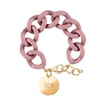 ICE Jewellery - Chain Bracelet - Fall Rose - Bracelet Mailles XL de Couleur Rose pour Femmes Fermé d'Une Médaille Dorée (020349)