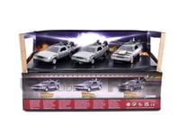 JADA TOYS 1/32 - DMC DE LOREAN TIME MACHINE 3-PACK - BACK TO THE FUTURE 33399S