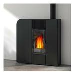 Poêle à granulés de bois 9kw noir Godin 491010noir