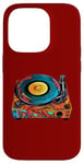 Coque pour iPhone 14 Pro Tourne-disque vintage coloré - Retro Pop Art Vibes