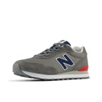 New Balance Homme 515 Sneaker, Apollo Grey Navy Red, 42.5 EU