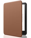 MoKo Case for All-new 7" Kindle Paperwhite (12th Generation-2024) and Kindle Colorsoft Signature Edition 2024, Lightweight Shell Cover with Auto Wake/Sleep for Kindle Paperwhite 2024, Brown