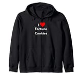 Fun Graphic-I Love Fortune Cookies Zip Hoodie