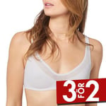 Sloggi BH 2P Oxygene Infinite Soft Bra Vit Medium Dam