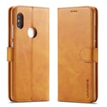 LC.Imeeke läder Xiaomi Redmi Note 6 Pro fodral - Brun