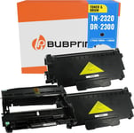 2 Cartouche de Toner et Tambour Compatible pour Brother TN-2320 DR-2300 pour DCP-L2500D DCP-L2520DW DCP-L2540DN DCP-L2560DW HL-L2300D HL-L2340DW HL-L2360DN HL-L2365DW MFC-L2700DN MFC-L2700DW