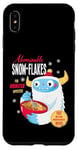 Coque pour iPhone XS Max Cute Abominable Yeti. Bigfoot hide and seek on Snow, Flake