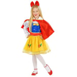 WIDMANN MILANO PARTY FASHION W, Costume de princesse, robe élégante, ceinture assortie, cape flottante, serre-tête, 100% polyester, taille 98 cm, idéal pour Halloween, carnaval, anniversaires