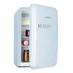 Klarstein Audrey Mini - petit réfrigérateur, mini-bar compact, pose libre, réfrigération par compression, capacité, réfrigération : 0-10 °C, mini-réfrigérateur de 70 litres, bleu