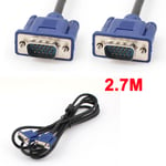 Monitor Projector 8.8ft SVGA/VGA 15 Pin VGA Extension Cable Male to Male