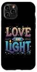 Coque pour iPhone 11 Pro Célébration des fêtes de Hanoukka Love and Light