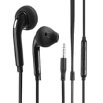 Casque filaire à prise 3,5 mm Casque antibruit standard avec micro Casque de téléphone intra-auriculaire stéréo sport