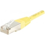 CABLE RJ45 0.50M BLINDE CAT5E JAUNE