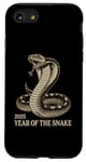 Coque pour iPhone SE (2020) / 7 / 8 2025 Année du serpent Vintage Cobra Nouvel An chinois