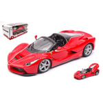 FERRARI LA FERRARI 2013 APERTA RED 1:24 Burago Auto Stradali Modellino