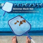 Filet d'Écumoire de Piscine en Maille pour Cuir oral elu,Accessoire de Nettoyage pour Spa et l'annulation (Poteau Non Inclus)