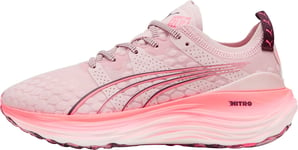 Puma ForeverRun Nitro Womens Running Shoes Pink Support Cushioned Run Trainers