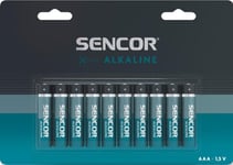 Sencor Alkaline-Batteri, Aaa (Lr03), Aaa, 1,5V, Sencor, Blister, 10-Pack