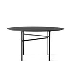 Audo Copenhagen - Snaregade Dining Table Ø120, Oak Table Top Black/Black - Spisebord - Norm Architects