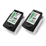 2x Ink Cartridges for Canon Pixma TS5351 TS5351a TS5352 PG560XL CL561XL CYMK