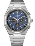 Citizen CA4610-85L Montre Homme Eco-Drive Super Titane Chronographe 43mm 10ATM