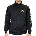 Nike M J JM Clscs Tricot Warmup Jkt Sport Jacket - Black/Gym Red/White, X-Large