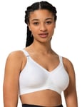 Triumph Womens Triaction Wellness Wireless Sports Bra - White material_polyamide - Size 40D