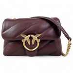 Mode Sac PINKO LOVE MINI PUFF Femme Cuir Marron - 100039-A0F2-L86Q