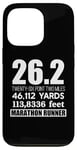 Coque pour iPhone 13 Pro 26,2 MILES 46,112 YARDS 313,886 PIEDS MARATHON COURNER Meme