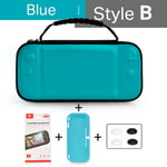 Rangement Pour Nintendo Switch Lite,Mini Étui De Protection,Accessoires Nintendo Switch - Type H-Blue-3in1