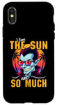 iPhone X/XS I Love The Sun Funny Vampire Sunglasses Tropical Sunset Vibe Case