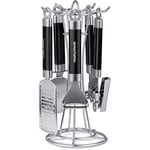 Morphy Richards Kitchen Utensils Set, Accents Range, Kitchen Gadget Set, Stainless Steel, Black, 4-Piece