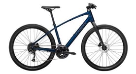 Velo fitness trek dual sport 2 shimano acera   altus 9v 650mm bleu fonce 2023