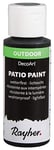 Rayher Patio Paint peinture acrylique extérieur flacon 59 ml noir, 38610422