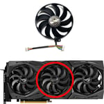 Ventilateur de remplacement de carte de fouille pour Asus GeForce RTX2060S,2070,2070S,2080,2080S,2080ti,GTX1660ti,ROG STRIX,T129215SU, - Type middle fan