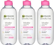 Garnier Micellar Cleansing Water For Sensitive Skin 400ml - 3 Pack of 400ml