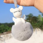 VNASKH Car Pendant Angel Bear Hairball Perfume Fragrance Air Freshener RearView Mirror Hanging Ornament Car Interior Decor