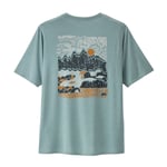 Patagonia Cap Cool Daily Graphic Shirt - T-shirt homme Waters Seadaze: Thermal Blue X-Dye L