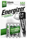 4 Piles AAA LR3 rechargeables accu Power Plus Energizer