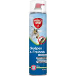 PROTECT EXPERT GUEP600 Aerosol Guepes & Frelons 600 ML : Mousse Et Jet Longue Portee Traitement A Distance