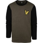 Sweat-shirt Lyle And Scott  Lyle   Scott Pull Logo Vert Olive